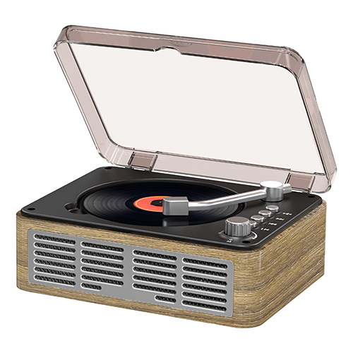 Home Wood Music Player FM 라디오 용 휴대용 CD 플레이어 HomeWired 및 Remote Control-Walnut Brown